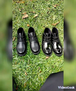 Sepatu Pdh Tali 3 paskibra pria kilap dan dop