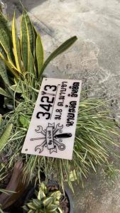 ป้ายบ้านเลขที่อะคริลิค ป้ายร้าน เก๋ๆ ขนาด 40x20cm