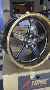 (4) ล้อแม็กสำหรับรถกะบะขนาด 18 สีพิเศษ ขอบชา รุ่น SR-5 ขนาด 18x9.5 หรือ 10.5 PCD 5รู114 ET 20