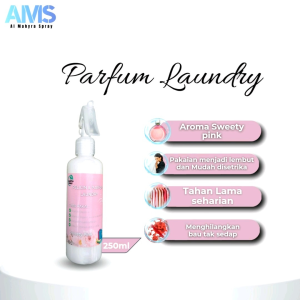 PARFUM LAUNDRY MINYAK WANGI LONDRI TAHAN LAMA AROMA SWEETY PINK NETTO 250ML