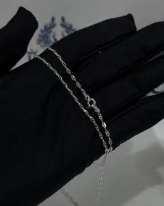 Kr silver สร้อยคอเงินแท้ ลายกุชชี่ 2 มิล (งานแฟชั่น) | NS1S0007