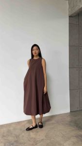 DOTLINEPLAIN / MUSHROOM DRESS - 9 COLORS