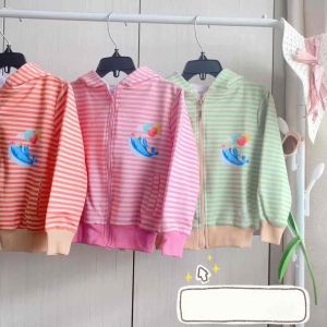 [hình thật]Áo Khoác Bé Gái Da Cá Sọc cotton cao cấp mịn ko xù lông  -Trang 25 Shop - AKB14