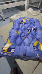 ที่นอนเด็กอนุบาล ใยหนาพิเศษเกรดA หมอนในตัว พับเก็บได้