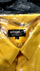 KEMEJA wendya.T POLOS PRIA LENGAN PANJANG WARNA KUNING GOLKAR ✔️KEMEJA KERJA//KEMEJA FORMAL✔️✔️