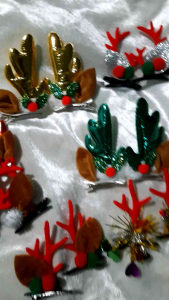 กิ๊บคู่เขากวางคริสต์มาส งาน 2 ชิ้น งานแฟชั่นต้อนรับธีมวันคริสต์มาส กิ๊บคู่  มีมากกว่า 30 แบบ