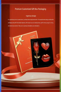 🔥520&Valentines Day gift--Rose Heart & Lips design–Romantic Rose Perfume Gift Set 🎁 Luxury Red Gift Box | Birthday Anniversary 🎁