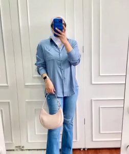 KEMEJA IMPORT WANITA  Terbaru London girl Bahan sof suede import