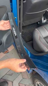 Vemart perodua bezza Carbon fiber car side door step accessories