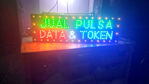 LED Sign Jual Pulsa Data Token