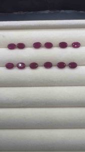 1Pcs Ruby Chatam 6x4mm 5x7mmOval Cut Rich Sparkling Red Gems