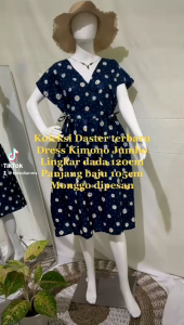 dress kimono jumbo dress/daster solo daster kekinian daster cantik daster kancing busui daster tanpa kerut daster Kim jumbo viral daster rayon solo