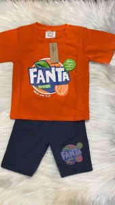 Đồ bộ cho bé gái cotton tay ngắn quần đùi nước ngọt dễ thương