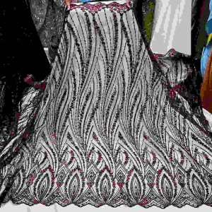 Jual kain Tulle full payet sequind