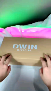 Dép quai ngang nam nữ slipper DWIN đen fullbox local brand