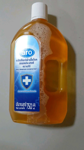 aro เอโร่ ผลิตภัณฑ์ฆ่าเชื้อโรคอเนกประสงค์ ฆ่าเชื้อโรคบนพื้นผิวแข็ง ฝาผนัง และเครื่องสุขภัณฑ์ ขนาด 750 ml.