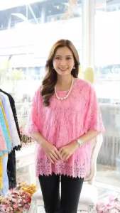 เสื้อลูกไม้คนอ้วนรอบอก44-56นี้วใส่ได้งานฟรีไชส์ค่ะ