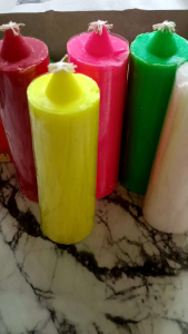 Lilin Besar warna warni ukuran 13 cm / Lilin hias Perayaan ukuran jumbo