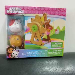Gabbys Dollhouse Ferris Wheel Playset with Cat Figures for Ages 3+