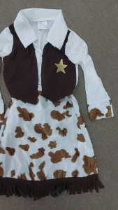 Ready Stock Cosplay Kids Children Cowgirl Cowboy Wild Wild West America Costume Movie Character Story Book character
