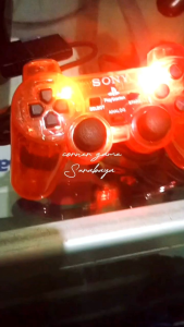 stik PS2 transparan lampu