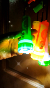 2in1 Emergency Flashlight With Whistle Set Green & Orange Series Survival Kit Essentials