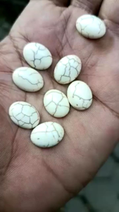 Batu Akik Pirus Putih How Lite 16x12 mm