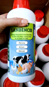 Sanbencid 1 lít Sát trùng chuồng trại dụng cụ chăn nuôi phòng dịch bệnh cho gia súc gia cầm