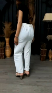 celana Obi pants celana formal celana kantor wanita knit Premium anti kusut