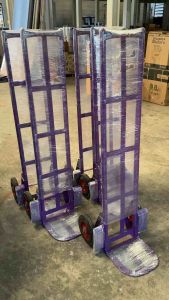 2 ล้อ รถเข็นน้ำ รถใส หลังตรง สีม่วง รถเข็นของ 2 ล้อ ทางแคบ หลังตรง สัมภาระ