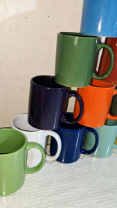 3pcs. Assorted Colored Coffee Mugs 13oz Microwavable