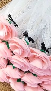 bunga telur untuk aqiqah isi 10 tangkai /tempat telur tasyakuran aqiqah pink