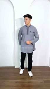 BAJU KOKO KURTA BAJU PAKISTAN DEWASA LAKI - LAKI LENGAN PANJANG BORDIR SIMPEL & ELEGAN