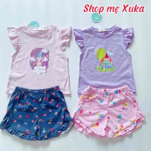 Bộ cánh tiên quần bèo bé gái in hình Pony Mickey Miwoo