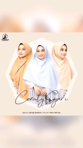 Hijab/Jilbab segiempat Umama Syari Bahan Ceruti Syari Ukuran Jumbo 140x140 cm Kerudung Ceruty Syari polos bagus murah berkualitas dengan ragam warna Segi empat persegi cocok untuk wanita muslim muslimah besar menutup bagian leher dan dada