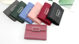 Retro Paragraf Pendek Dompet Wanita Import Real Pic Dompet Cewek Mini