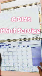 Undated Calendar Planner Good for 2 Years Has Backpage for Notes