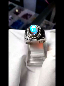 Cincin Batu akik kalimaya india dim 9 x 7 mm elegan
