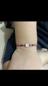 Gelang Anak Bayi Balita Tridatu Rose Quartz asli khas Bali Original