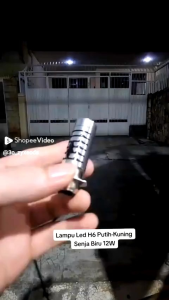 Lampu Laser Depan Laser H6 ACDC Hi/Low 2Warna Metic Bebek Senja Biru