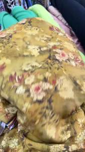 Vải linen lụa họa tiết hoa sang trọng .Khổ vải 15m