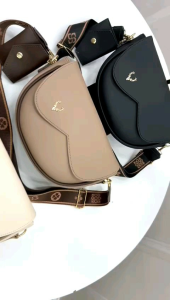 Tas Wanita Delisa Sling Bag - Tas Selempang Wanita Tali Panjang Strap Motif Bunga Lokal Premium