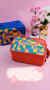 Kenji Series Tas Bekal Kotak Makan Anak Set Lego Series Aluminium foil Lunchbag Coolerbag Premium