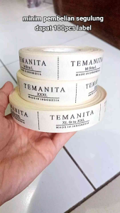 100pcs label hijab/label merek/label custom