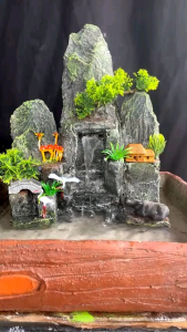 Hòn Non Bộ Mini Thác Nước Sinh Động - Non Bộ Đẹp