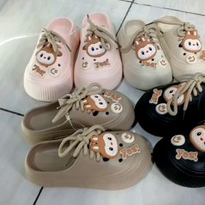 Sandal anak cewe dan remaja labubu karet Eva empuk dan lembut import