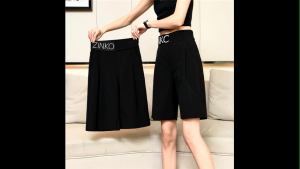 🇲🇾 Ready Stock ! Zinko Women Short Pants Knee Length Wide Leg suitable for Shopping or Office