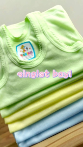 singlet bayi polos warna isi 12 pcs dan 6 pcs ukuran S M L XL