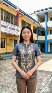 【 Ready-to-Wear 】DepEd Blouse for Female Non-Teaching Uniform with Side Pockets