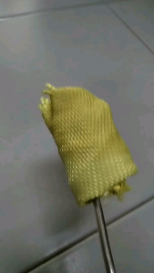 Kevlar Tape คฟล่าร์เทป เชือกเคฟล่า หน่วงไฟ ทนความร้อนสูง ใช้ทำป็นอุปกรณ์ แสดงโชว์ไฟ ระบำไฟ เชือกไฟ กว้าง 2 นิ้ว x หนา 3 มม x ยาว 40 นิ้ว ( 5 cm x 3 mm. x 100 cm ) ต่อ หน่วยคำสั่งซื้อ